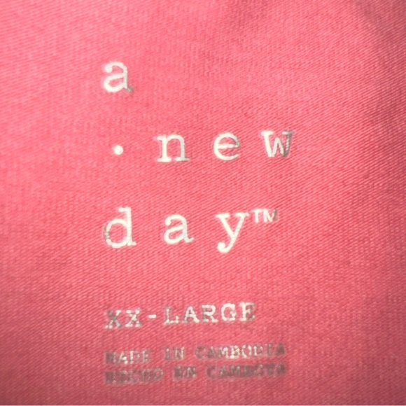 A New Day Women’s Size XXL Slate Pink Stretch Top Soft Pullover Short Sleeve - Picture 3 of 6